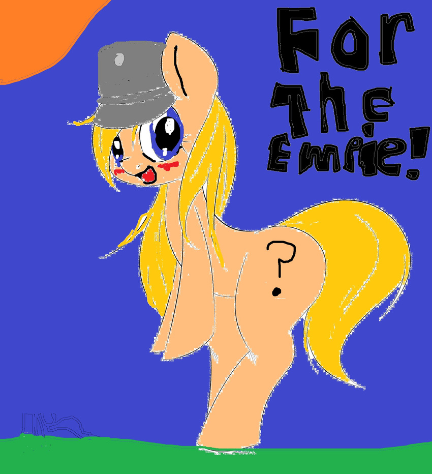 ass big_butt clothing crossover equid equine fan_character for_the_empire friendship_is_magic hasbro hat headgear headwear hi_res horse imperial_officer malavich_the_mysterious mammal my_little_pony pony question_mark rule_63 star_wars themultibrony21