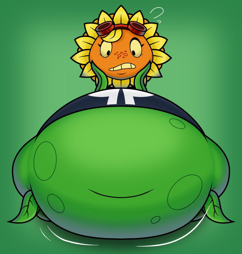 belly big_belly ectoplasmicresidue fat fat_fetish fetish hyper_belly inflation overweight overweight_female plants_vs_zombies plants_vs_zombies:_heroes solar_flare_(pvz) stomach sunflower sunflower_(pvz) tagme tummy