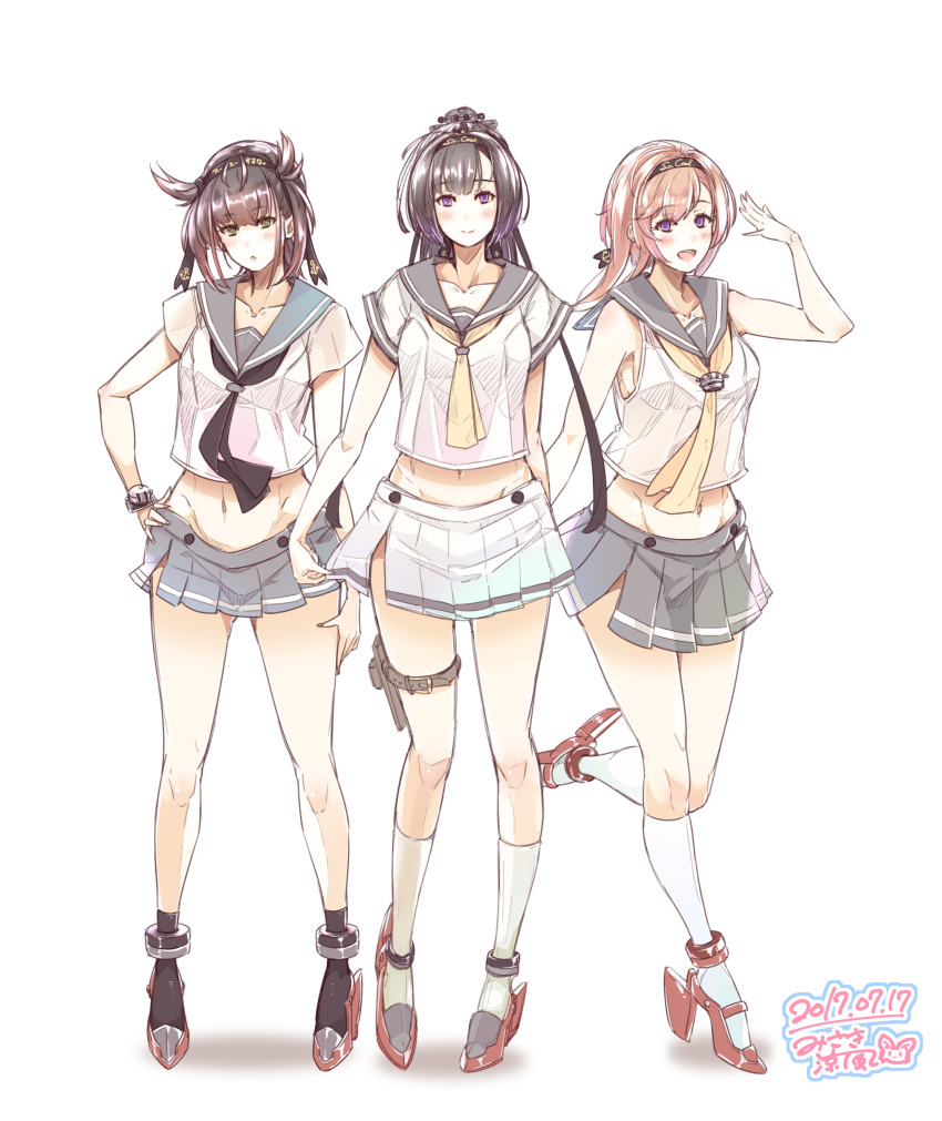 heels kantai_collection misaki_suzukaze seifuku tagme