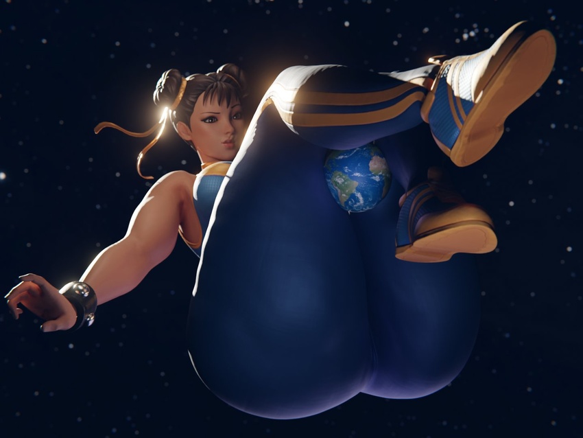 1girls 3d 3d_(artwork) anonymolyart ass big_ass big_butt chun-li chun-li_(fortnite) earth female female_only fortnite fully_clothed giantess giga_giantess growth huge_ass huge_butt large_ass large_butt solo space street_fighter street_fighter_alpha