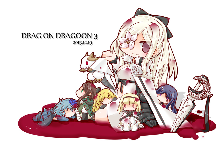 blood chibi drag-on_dragoon drag-on_dragoon_3 five_(drag-on_dragoon) four_(drag-on_dragoon) mikhail_(drag-on_dragoon) pixiv_manga_sample three_(drag-on_dragoon) two_(drag-on_dragoon) zero_(drag-on_dragoon)