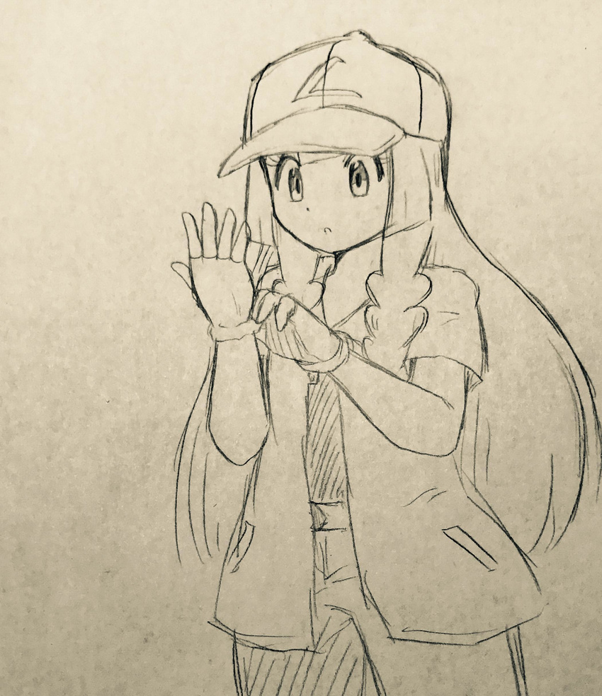 lillie_(pokemon) monochrome pokemon pokemon_(anime) pokemon_sm pokemon_sm_(anime) satoshi_(pokemon)_(cosplay)