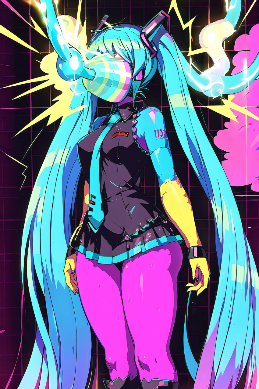 1girls ai_generated ass_expansion before_and_after body_modification breast_expansion corruption deltarune face_fucking female female_only forced hatsune_miku post_transformation ripped_clothing solo solo_female solo_focus transformation vocaloid were werewire