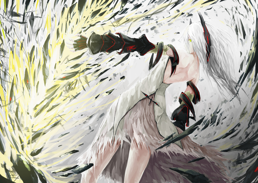 pixiv_fantasia tagme tyappygain white_hair yellow_eyes