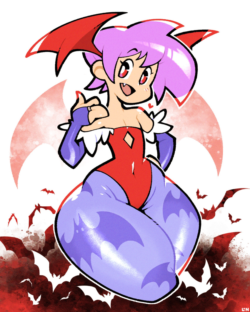 1girls 2023 capcom clothing darkstalkers female female_only flat_chest flat_chested head_wings heart hips legendofnerd lilith_aensland looking_at_viewer pear-shaped_figure pear_shaped pear_shaped_female pink_hair red_eyes small_breasts solo succubus thick_thighs vampire vampire_girl wide_hips