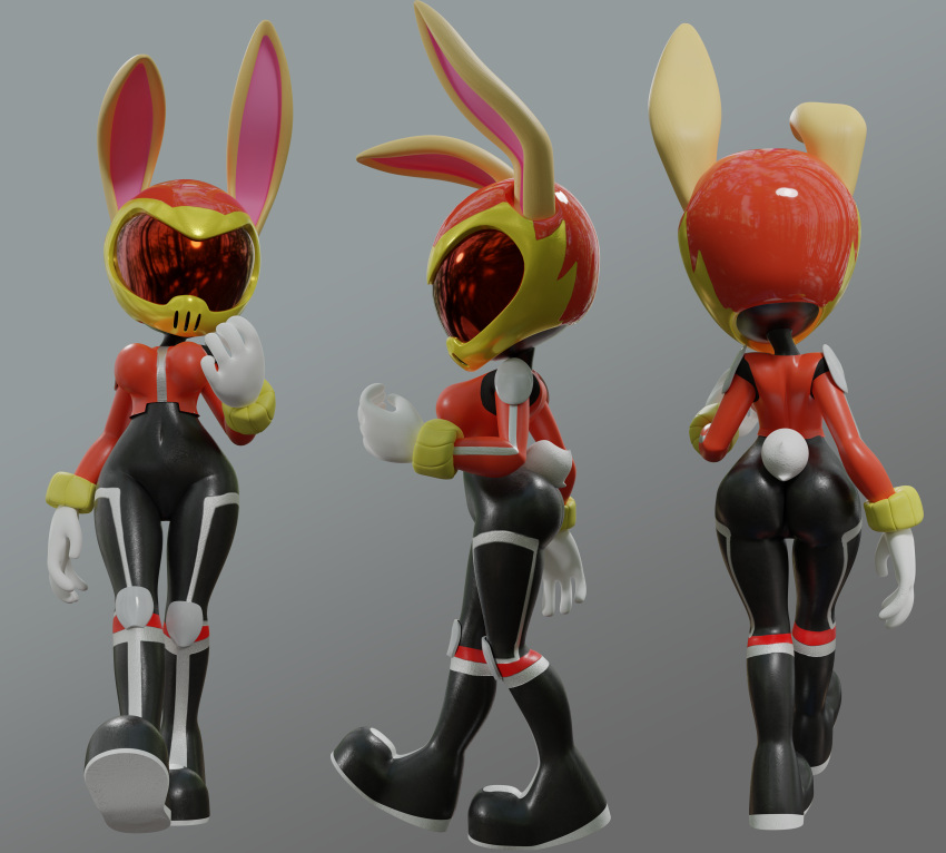 3d_(artwork) absurd_res archie_comics armor ass big_butt bodysuit breasts bunnie bunnie_rabbot clothing curvy_figure digital_media_(artwork) female headgear helmet hi_res lagomorph leporid mammal navel_outline rabbit rotalice2 sega simple_background skinsuit solo sonic_the_hedgehog_(archie) sonic_the_hedgehog_(comics) sonic_the_hedgehog_(series) tight_clothing wide_hips