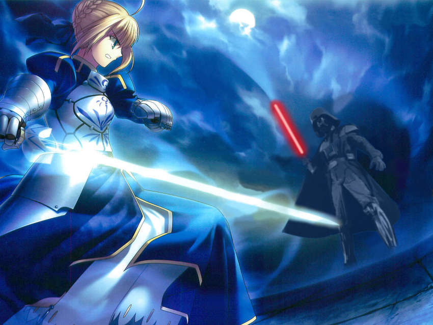 darth_vader fate/stay_night photoshop saber star_wars