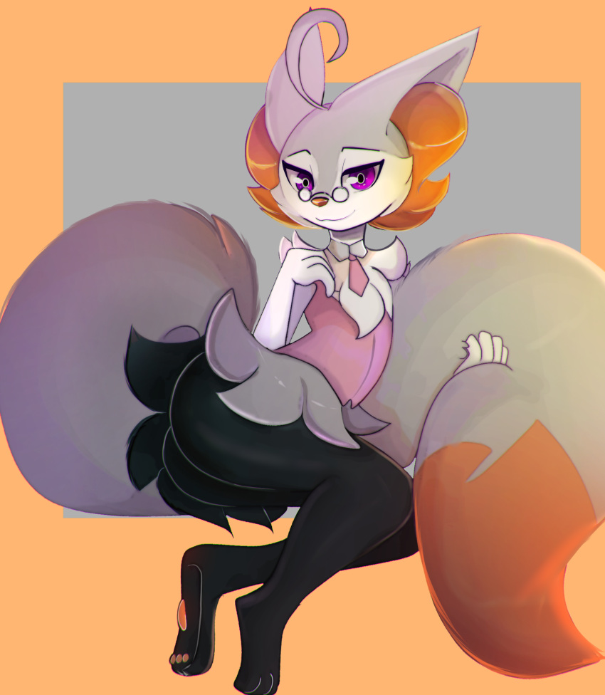 aleph ambiguous_gender anthro braixen canid canine femboy fox generation_6_pokemon hi_res inner_ear_fluff kitsunekotaro male mammal nintendo orange_inner_ear_fluff pokemon pokemon_(species) solo tuft