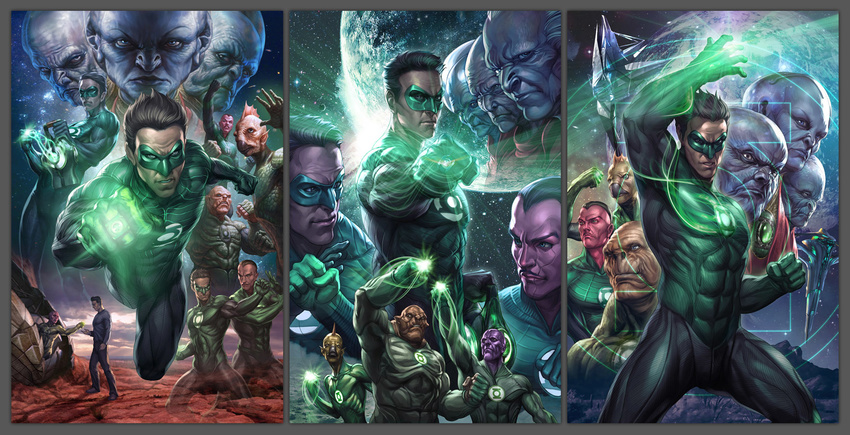 6+boys abin_sur alien annotated appa_ali_apsa battle black_hair border broome_bon_baris chrisnfy85 collaboration commentary dc_comics energy english_commentary female ganther green_lantern green_lantern_(film) green_lantern_(series) green_theme grey_border hal_jordan herupa_hando_hu highres jewelry kilowog male_focus mask multiple_boys multiple_views official_art photoshop_(medium) ring sayd_(green_lantern) sinestro sky stanley_lau star_(sky) starry_sky tomar-re