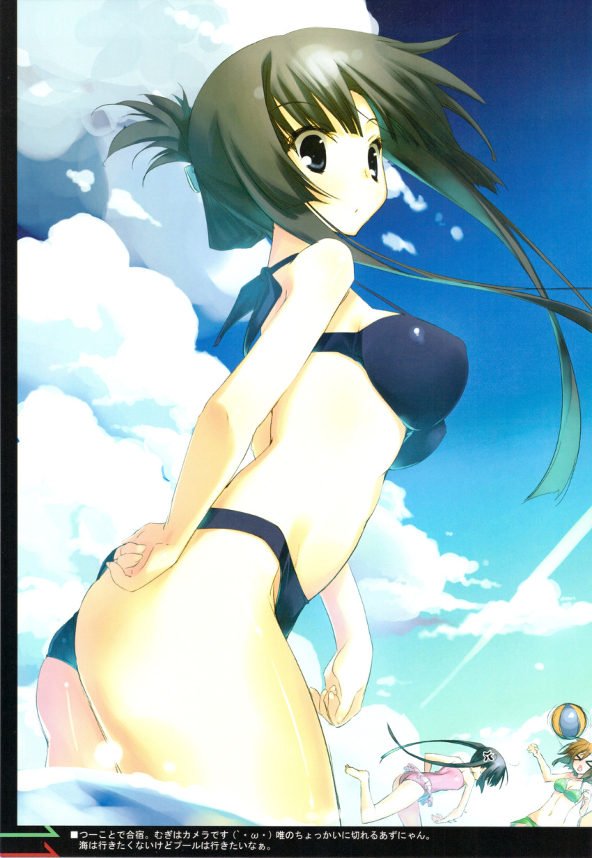 akiyama_mio beach bikini hirasawa_yui mizugi nakano_azusa oppai tagme traumatize