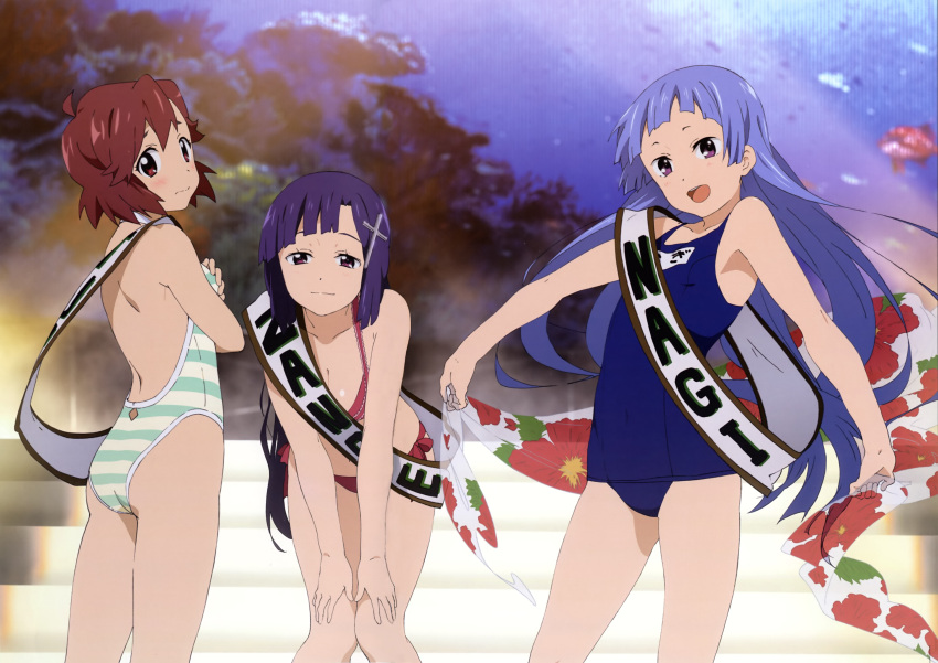 aoba_tsugumi bikini kadowaki_satoshi kannagi mizugi nagi-sama sukumizu zange-chan