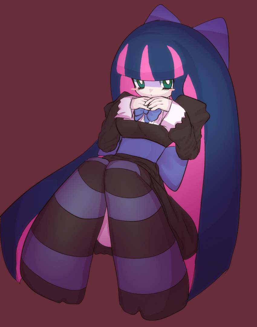 blush bow dress goth gothic highres panty_&_stocking_with_garterbelt stocking_(character) stocking_(psg)