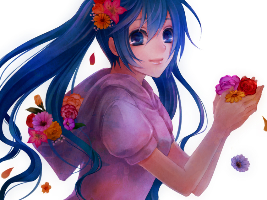 flowers hatsune_miku tagme vocaloid yamaneko514