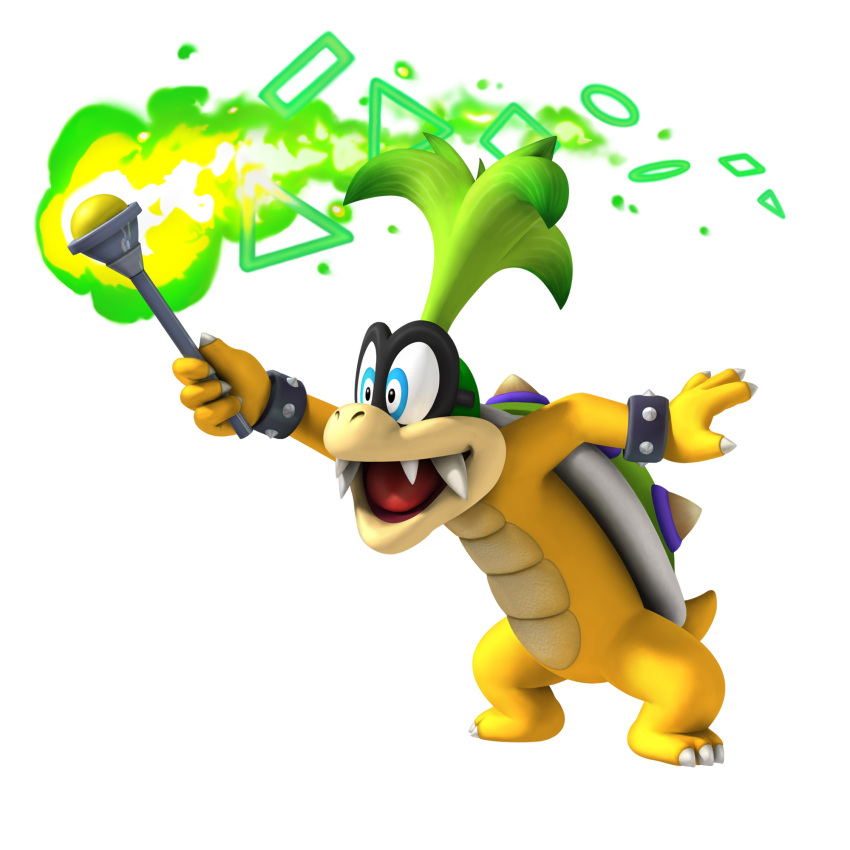 1boy glasses highres iggy_koopa koopa new_super_mario_bros._wii shell staff super_mario_bros. teeth