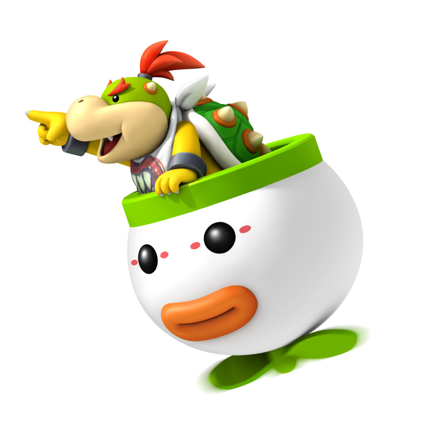 absurdres bowser_jr. highres koopa mario_(series) new_super_mario_bros. new_super_mario_bros._wii nintendo official_art pointing shell super_mario_bros.