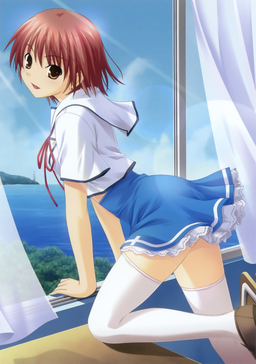 kono_aozora_ni_yakusoku_wo nekonyan sawaki_rinna school_uniform thighhighs