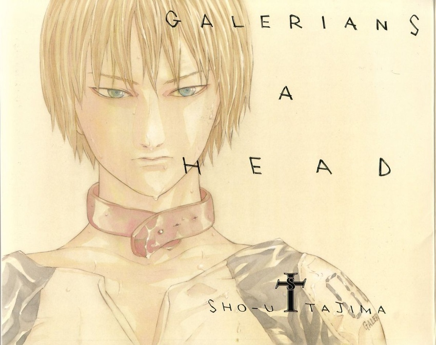 1boy blonde_hair blue_eyes choker galerians galerians:_ash rion_steiner sho-u_tajima solo tagme watercolor