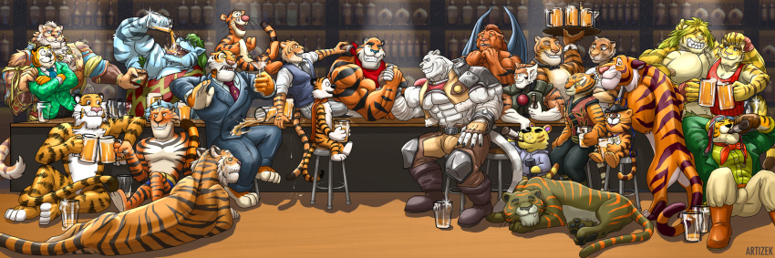 3:1 abs alcohol animal_crossing anthro arm_wrestling artizek beastars beer bengal_tiger beverage big_muscles bill_(beastars) byakko_(yu_yu_hakusho) calvin_and_hobbes captain_yellow claw_(gargoyles) clinking closed_eyes clothing cringer disney disney's_aladdin dreamworks drinking electronics esso_tiger felid feral frosted_flakes furniture gargoyles grimoire_of_zero group hankerchief happy hi_res hobbes hodori_(olympic_mascot) huge_muscles illumination_entertainment kellogg's kung_fu_panda lifewonders lin_hu lying macan_(tas) madagascar_(series) male mammal mascot master_tigress mercenary_(grimoire_of_zero) morenatsu muscular nekojishi nintendo nude olympics pantherine phone rajah_(disney) ryan_(sing) scarf shere_khan sing_(movie) sitting sleeping smile spilled_drink stool stripes studio_klondike tawky_tawny thundercats thundercats_2011 tiger tiger_dancer_(zootopia) tigger tokyo_afterschool_summoners tony_the_tiger torahiko_(morenatsu) tybalt_(animal_crossing) tygra vitaly_(madagascar) winnie_the_pooh_(franchise) yu_yu_hakusho zootopia