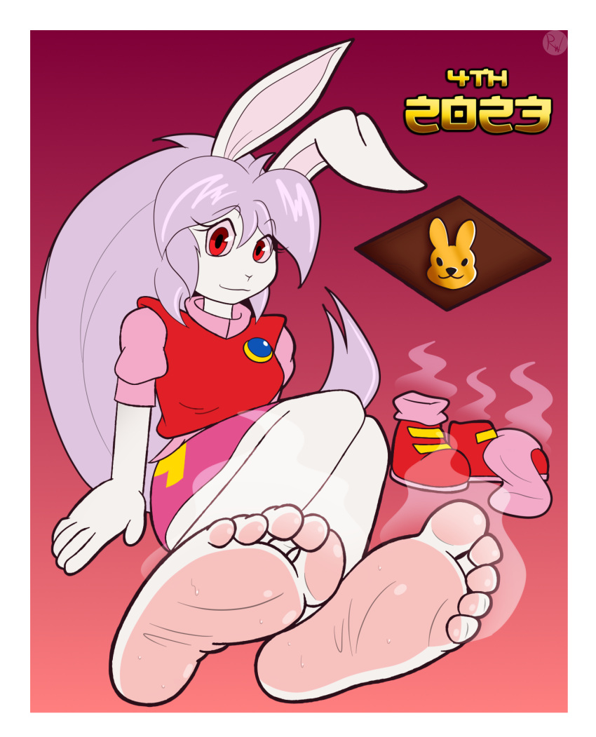 barefoot cream_(eto_ranger) feet foot_focus furry furry_female highres juuni_senshi_bakuretsu_eto_ranger ricowolfdog shoes solo unworn_shoes