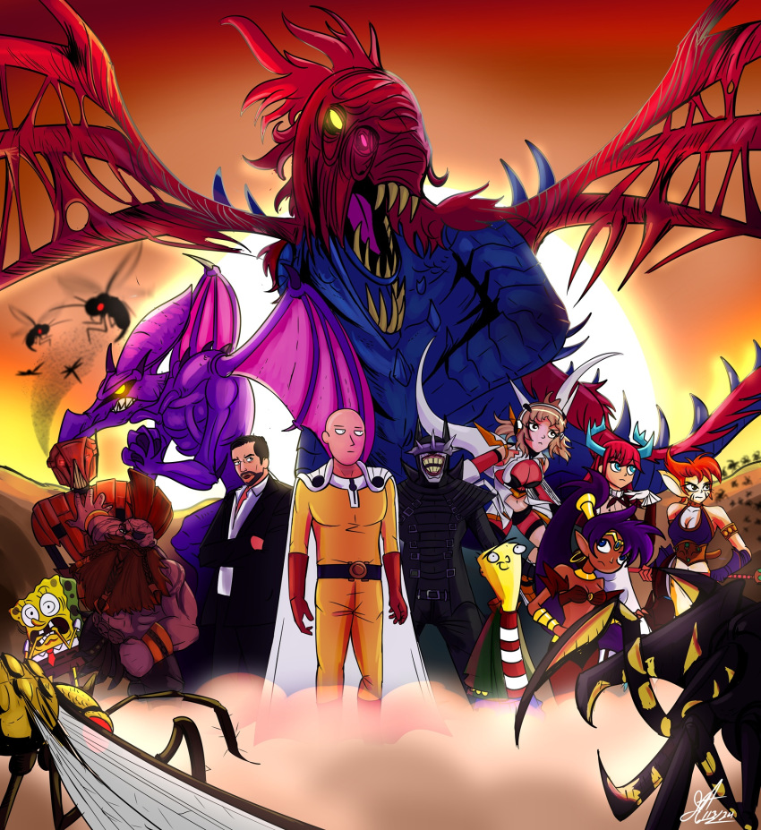 animal_humanoid anthro arachnid_(starship_troopers) armor arthropod beard blue_eyes breath_of_fire buckteeth capcom cape clasped_hands clothing crossover demon dragon dragon_humanoid duel_monster dust_cloud dwarf ed_(ed_edd_n_eddy) elder_dragon eye_patch eyewear facial_hair felid felid_humanoid feline female feral frown genie gotrek_gurnisson group hair hi_res hibiki_tachibana hk-47 horn human humanoid hymenopteran insects jacket jaydrawstick katt_(breath_of_fire) kitchen_dragonmaid lucifer_morningstar machine male mammal mammal_humanoid marine membrane_(anatomy) membranous_wings metroid mohawk monster_hunter muscular mythological_creature mythological_scalie mythology nickelodeon nintendo one-punch_man one_(manga) orange_hair pantherine pantherine_humanoid ponytail purple_body purple_hair purple_scales red_eyes red_hair ridley robot saitama_(one-punch_man) scales scalie scared sea_sponge shantae shantae_(series) sharp_teeth smile spiked_tail spikes spikes_(anatomy) spongebob_squarepants spongebob_squarepants_(character) sun tail teeth the_batman_who_laughs tiger_humanoid topwear vaal_hazak wasp wayforward wings yellow_body yellow_eyes yellow_skin yu-gi-oh!