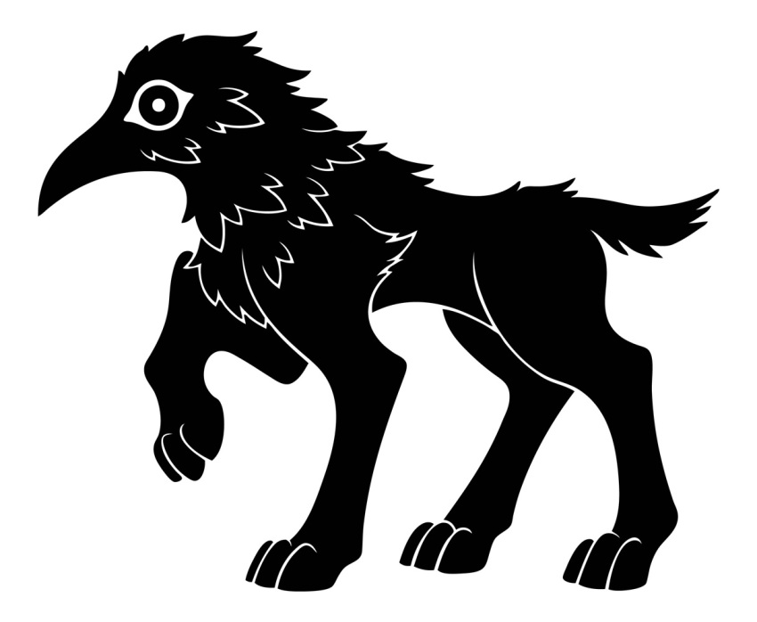 2016 3_toes ambiguous_gender avian beak bird black_and_white bloodborne canid canine canis chimera closed_beak corvid corvus_(genus) crow digital_drawing_(artwork) digital_media_(artwork) digitigrade domestic_dog feather_tuft feathers feet feral fromsoftware full-length_portrait fur fur_tuft mammal monochrome mouth_closed oscine passerine paws portrait pupils quadruped raised_paw side_view silhouette simple_background solo sony_corporation sony_interactive_entertainment standing sunnyclockwork tail toes tuft white_background