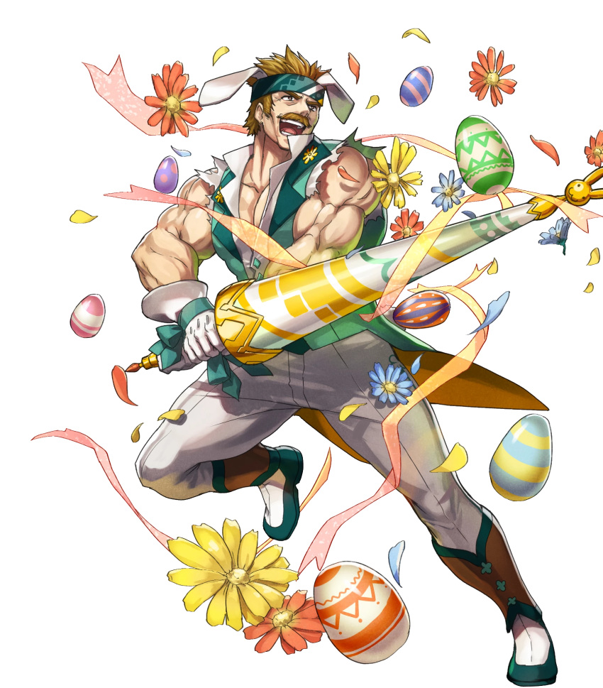 BBooru 1boy animal ears bara bartre (fire emblem) bartre (spring