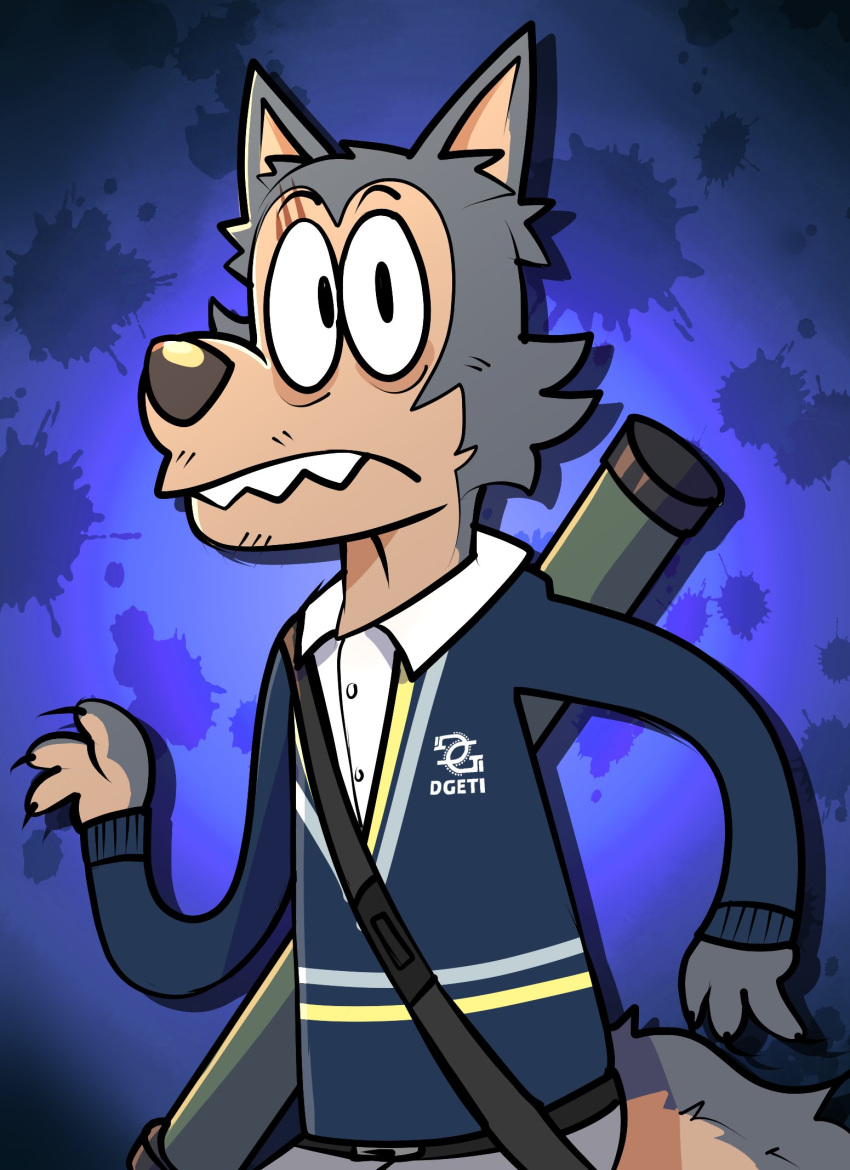 BBooru - 2024 anthro beastars bottomwear canid canine canis clothing ...