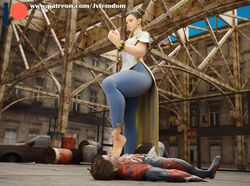 1girls 3d 3d_(artwork) absurd_res barefeet barefoot beaten blender brown_hair capcom chun-li dominant dominant_female domination dominatrix feet female female_domination femdom foot_fetish foot_focus helpless highres jvfemdom legs looking_at_another looking_down looking_pleasured male male/female marvel marvel1boy marvel_vs._capcom sadism sadistic sole_female soles spider-man spider-man_(series) stepped_on stepping stepping_on_chest stepping_on_face stepping_on_head stomp stomping street_fighter street_fighter_6 submission submissive submissive_male thick_thighs thighs toe_in_mouth toes toes_sucking trample trampling worship worshiping rating:Questionable score:53 user:Jvfemdom