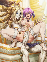 1futa 1girls abs angel angel_wings ass au_ra balls big_breasts blonde_hair blue_eyes breasts chair collar colored-skinned_futanari colored_skin cowgirl_position dickgirl erection feet final_fantasy final_fantasy_xiv forgiven_obscenity futa_on_female futanari gold grey_skin holding horn huge_breasts imminent_sex intersex jewelry large_breasts large_penis larger_futanari lingerie long_fingernails nails nipples nipples_visible_through_clothing open_mouth penis_awe pink_hair purple_eyes see-through sefuart sharp_claws sin_eater sin_faye size_difference smaller_female stockings tail thighs throne rating:Explicit score:232 user:aajaxx