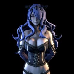 10s 1girls 2020s 3d 60fps 60fps_upscale animated arms_behind_back bare_shoulders bayernsfm black_background black_gloves black_panties blush bounce bouncing_breasts breasts camilla_(fire_emblem) cel-shaded cel_shading cleavage corset curly_hair edit elbow_gloves female female_only fire_emblem fire_emblem_fates fire_emblem_warriors gloves hair_over_one_eye headpiece intelligent_systems interpolated large_breasts light-skinned_female light_skin lighting long_hair long_hair_female looking_at_viewer loop looping_animation midriff mp4 nintendo no_sound panties pink_eyes pink_eyes_female purple_hair purple_hair_female resized short_playtime simple_background solo standing staring underwear upper_body upscaled video rating:Questionable score:41 user:Aman2k16