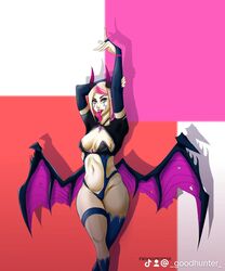  oc succubus tongue tongue_out tsokart wings  rating:questionable score: user:tsokart