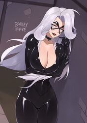 1girls barleyshake black_cat_(marvel) blue_eyes clothed clothing collar color felicia_hardy female female_focus female_only hi_res inner_sideboob light-skinned_female light_skin long_hair looking_at_viewer marvel marvel_comics mask nipples_visible_through_clothing solo solo_female spider-man_(series) tagme thick_thighs villainess white_hair rating:Explicit score:70 user:Gigiti