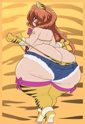 1female 1girls 2024 aisaka_taiga ass ass_cleavage big_ass big_butt booty_shorts bottom_heavy brown_eyes brown_hair brunette bubble_butt butt_crack cellulite commission commissioner_upload fat_ass female female_focus flat_colors gigantic_ass gloves hair huge_ass jean_shorts large_ass light-skinned_female light_skin long_hair looking_at_viewer png pulling_thong small_breasts tiger_print tiger_stripes voluptuous voluptuous_female xaveknyne rating:Explicit score:61 user:Ztormdust