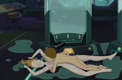 adult_swim areolae breasts brother_and_sister brown_hair clone closed_eyes color container curvy diklonius english_text female hi_res incest male morty_smith naked naked_female naked_male older_sister ponytail red_hair rick_and_morty sci-fi sex sex_on_floor simple_background summer_smith text text_bubble thick_thighs vaginal_penetration younger_brother younger_penetrating_older rating:Explicit score:141 user:diklonius