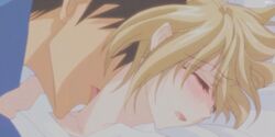 2boys androgynous animated blonde_hair blush femboy gay girly male male_only multiple_boys multiple_males okane_ga_nai open_mouth tagme tongue tongue_out trap yaoi rating:Explicit score:27 user:bugmenot