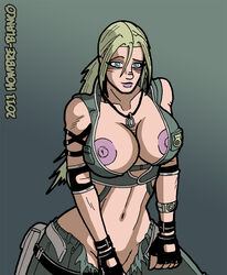 2011 2d big_breasts breasts exposed_breasts female hombre-blanco mortal_kombat mortal_kombat_(2011) nipples shy sonya_blade wardrobe_malfunction rating:Questionable score:35 user:spidera3