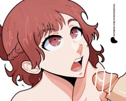  anime anri_teieri blue_lock brown_eyes looking_up manga open_mouth pichichi red_hair waiting_for_cum  rating:explicit score: user:pichichi