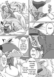 anal anus biceps canine clothing comic dialogue english_text feline forced_sex furry gay german_shepherd licking lion male male/male male_only muscles no_humans oral police rimming ron9 shirt tongue translated yaoi rating:Explicit score:8 user:bot