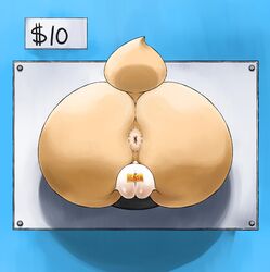 anthro anus ass back_view beige_fur color cream_the_rabbit female female_only fur furry furry_ass furry_tail kabeshiri public_use reverse_gloryhole sega solo sonic_(series) tail through_wall tojyo unconsentual_prostitution vulva rating:Explicit score:186 user:bot