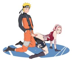 anal anal_sex anus ass_juice blonde_hair blue_eyes bottomless clothing cum cum_drip cum_in_ass cum_inside cum_on_ass cum_on_clothes erection female glans gloves green_eyes human male naruto penis pink_hair precum sakura_haruno straight uzumaki_naruto rating:Explicit score:38 user:lolen