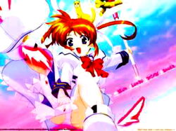  mahou_shoujo_lyrical_nanoha nanoha panties pantyshot takamachi_nanoha underwear  rating:questionable score: user:bot