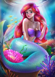  ariel ariel_(the_little_mermaid) disney disney_princess mermaid mermaid_tail pepperspinups the_little_mermaid  rating:explicit score: user:bot