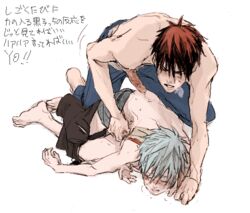 kuroko's_basketball kuroko_no_basuke male_only taiga_kagami tetsuya_kuroko rating:Explicit score:7 user:bot