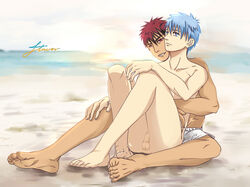 kuroko's_basketball kuroko_no_basuke male_only taiga_kagami tetsuya_kuroko rating:Explicit score:5 user:bot