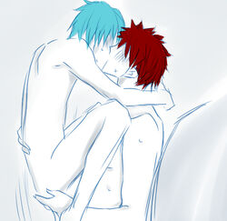 kuroko's_basketball kuroko_no_basuke male_only taiga_kagami tetsuya_kuroko rating:Explicit score:3 user:bot