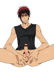 censored kuroko's_basketball kuroko_no_basuke male_only tagme taiga_kagami rating:Explicit score:6 user:bot