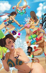 abs asian asian_female beach bikini blonde_hair braid braided_hair brown_hair cammy_white capcom chun-li clothed clothed_female clothes clothing dark-skinned_female dark_skin egyptian eyewear female female_only human ibuki_(street_fighter) karin_kanzuki latina laura_matsuda lifeguard long_hair menat multiple_girls nail_polish rainbow_mika sakura_kasugano short_hair street_fighter street_fighter_alpha street_fighter_alpha_2 street_fighter_alpha_3 street_fighter_iii street_fighter_iii:_3rd_strike street_fighter_iii_(series) street_fighter_iv street_fighter_iv_(series) street_fighter_v swimwear tan tovio_rogers uncensored water_balloon water_gun wide_hips wristwear rating:Safe score:197 user:Nayinde