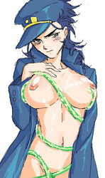 female hierophant_green jojo's_bizarre_adventure jotaro_kujo rule_63 stand_(jjba) stardust_crusaders tagme tora_ryū rating:Explicit score:23 user:bot