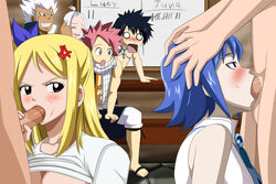 3girls 5boys being_watched black_hair blonde_hair blue_hair blush brown_eyes classroom closed_eyes clothed_female clothed_female_nude_male clothed_sex competition contest deepthroat dominant_female dominant_male elfman_strauss fairy_tail feet fellatio female gray_fullbuster group_sex highres human juvia_lockser long_hair lucy_heartfilia male mirajane_strauss multiple_girls natsu_dragneel no_bra nude oral orgy penis pink_hair public_nudity public_sex school score scoreboard sex shirt_lift short_hair side_ponytail sitting smile standing straight submissive_female submissive_male tbone111 toes uncensored watching white_hair rating:Explicit score:239 user:bot