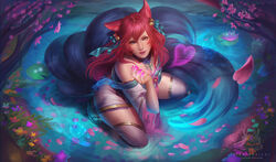 1girls ahri female female_focus female_only league_of_legends rinrindaishi rating:Questionable score:2 user:mydickhurtaf